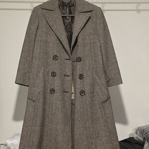 Narciso Rodriguez Charcoal Double-Breasted Trench Coat